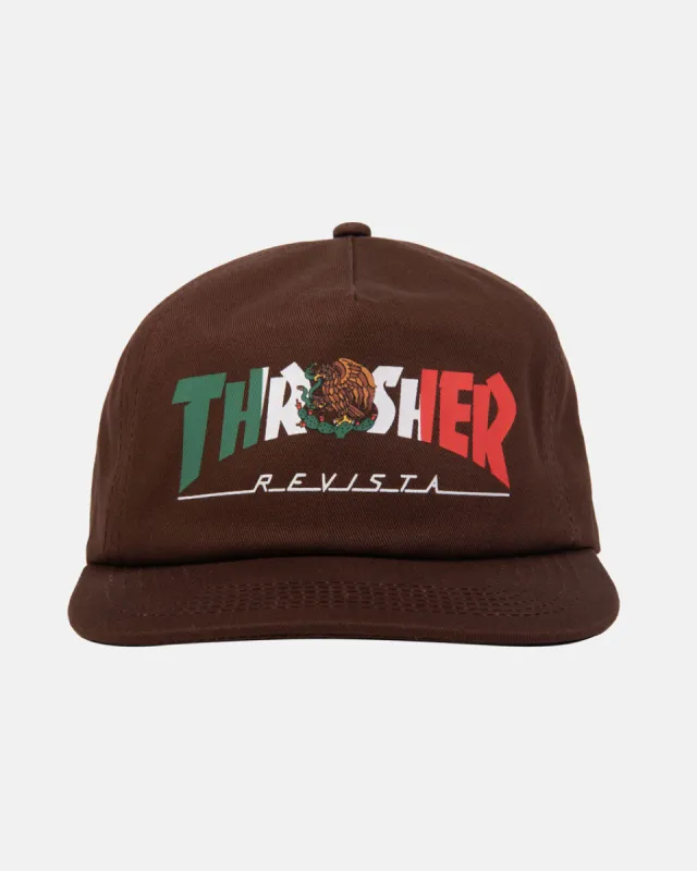 MEXICO REVISTA - SNAPBACK - BROWN sold by Thrasher