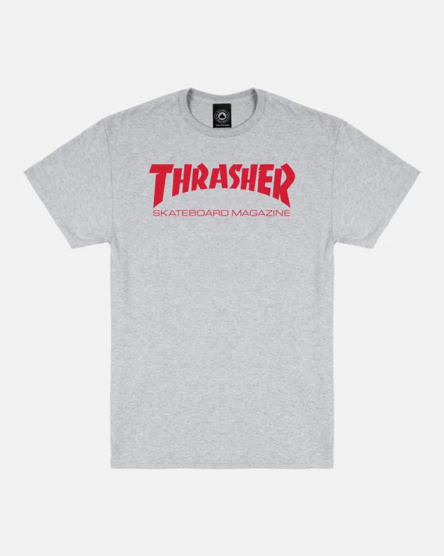 SKATE MAG - TSHIRT - GREY / RED sold by Thrasher