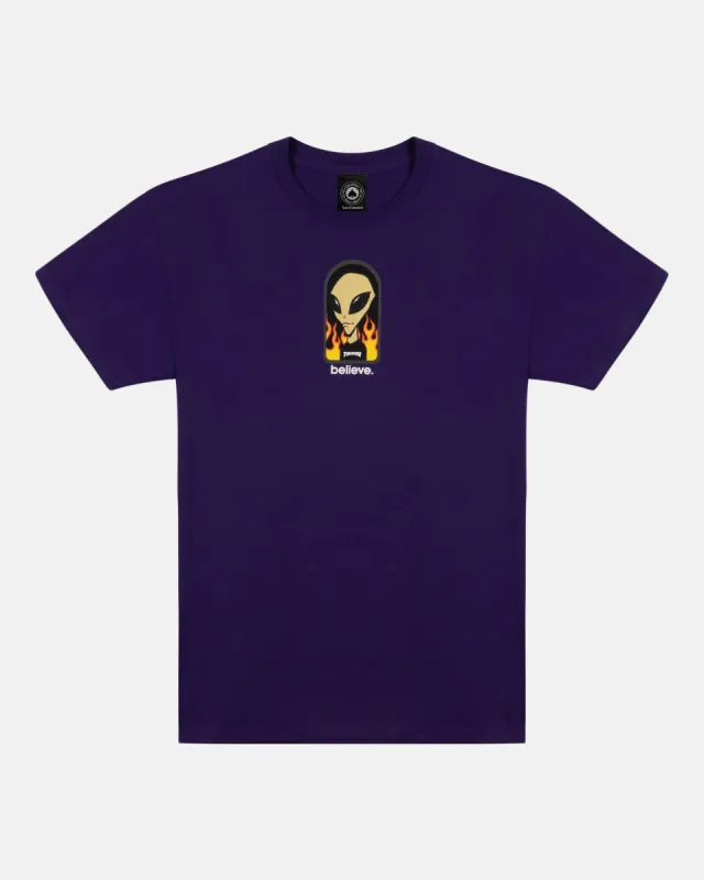 BELIEVE - TSHIRT - PURPLE sold by Thrasher
