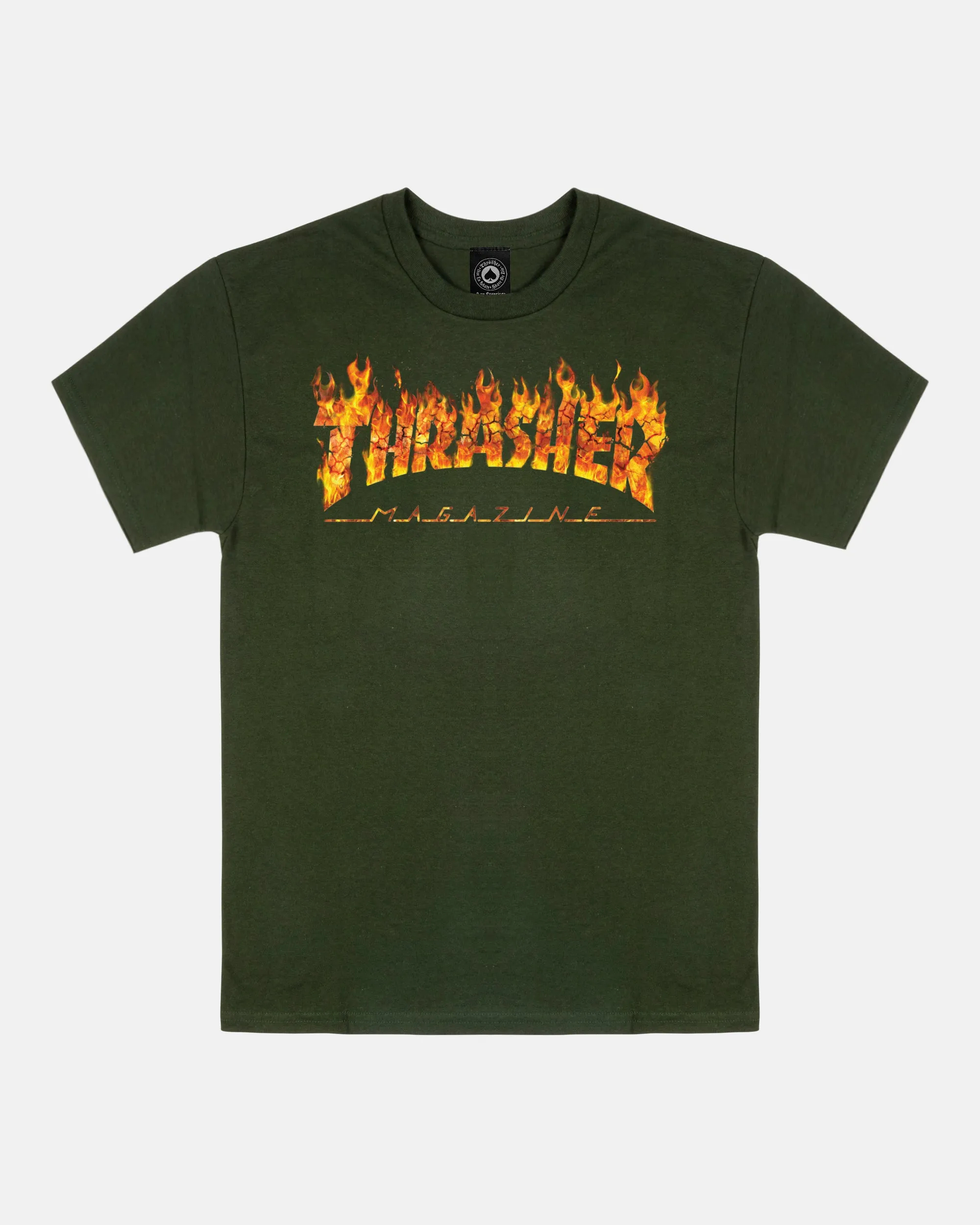INFERNO-T-SHIRT-FOREST GREEN sold by Thrasher