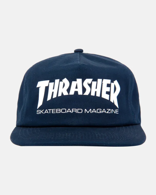 SKATE MAG - SNAPBACK - NAVY/WHITE sold by Thrasher