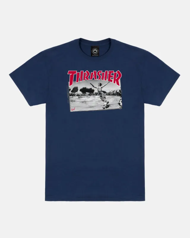JAKE DISH-T-SHIRT-NAVY BLUE sold by Thrasher