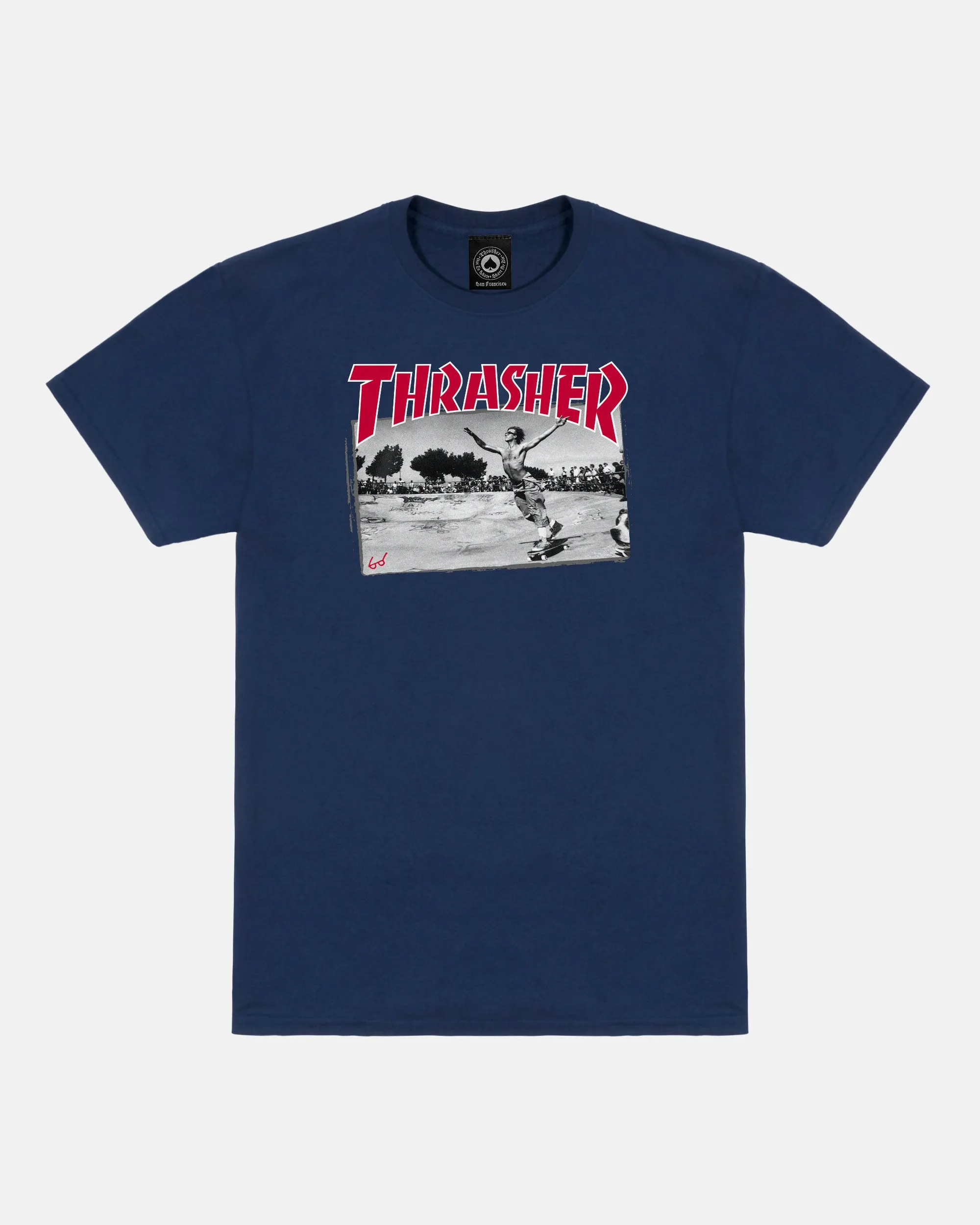 JAKE DISH-T-SHIRT-NAVY BLUE sold by Thrasher