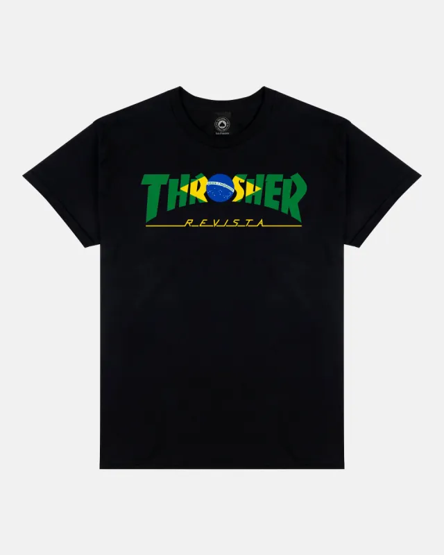 BRAZIL REVISTA - TSHIRT - BLACK sold by Thrasher