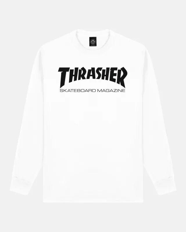 SKATE MAG - LONGSLEEVE - WHITE sold by Thrasher