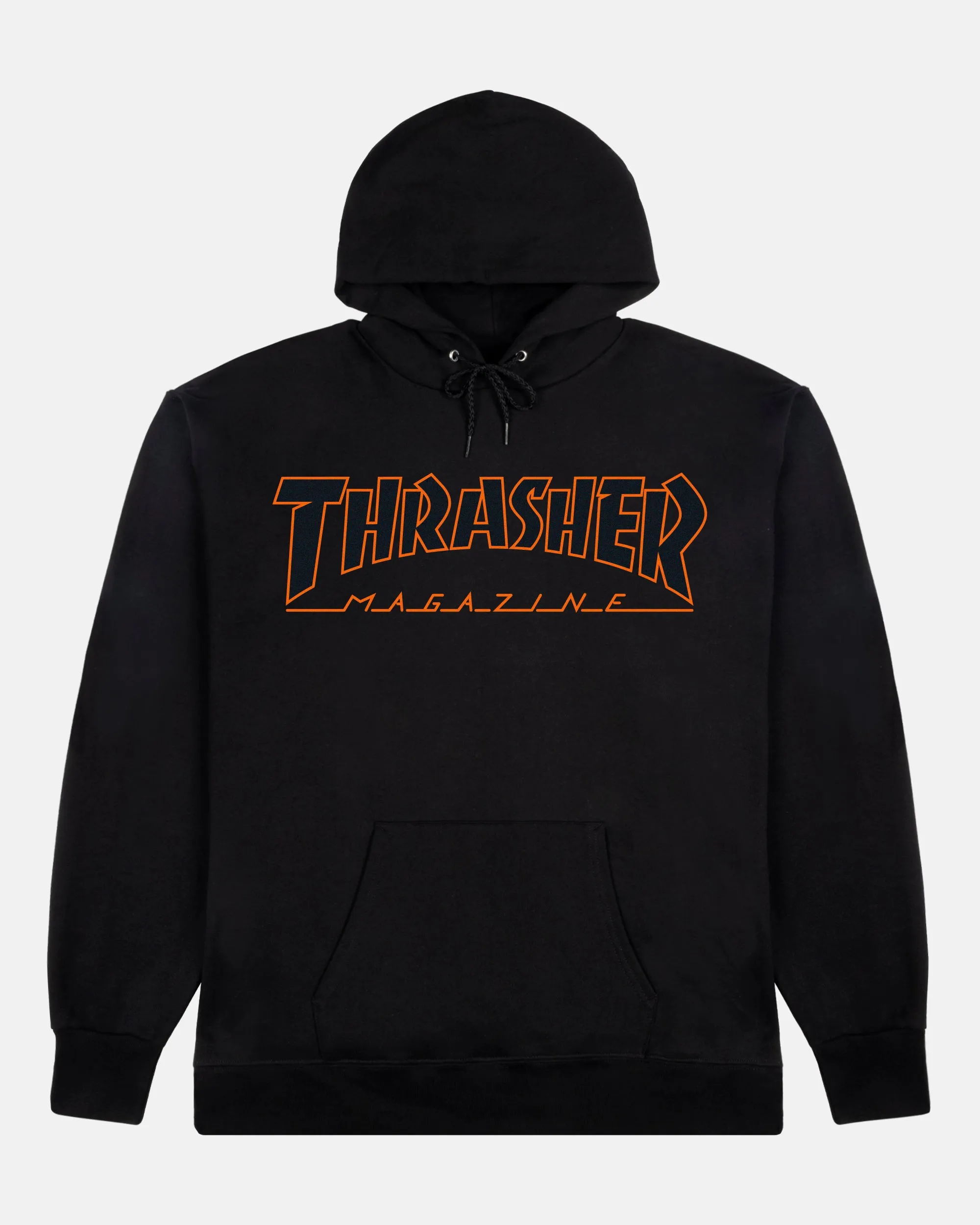 OUTLINED - HOODIE - BLACK / ORANGE sold by Thrasher