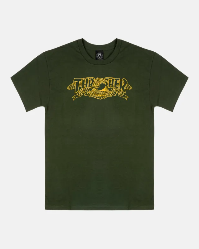 MAG BANNER - TSHIRT - FOREST GREEN sold by Thrasher