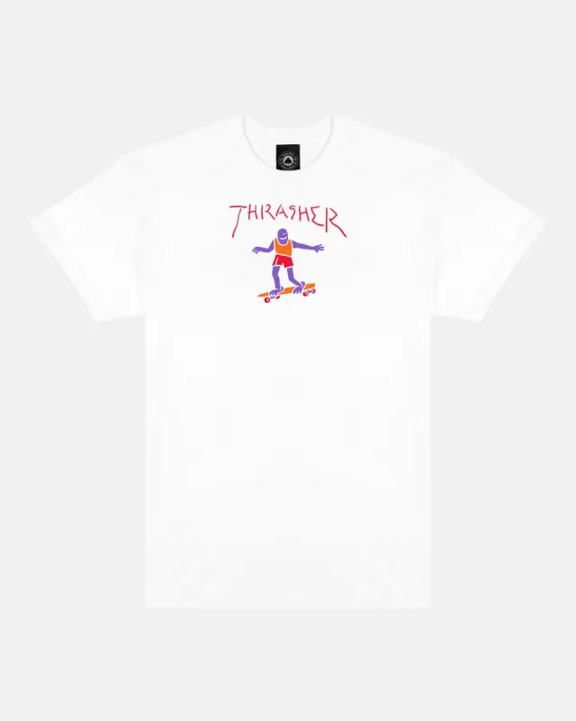 GONZ FILL - TSHIRT - WHITE sold by Thrasher