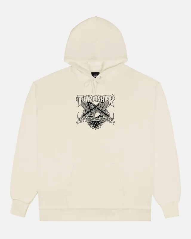 EAGLEGRAM - HOODIE - SAND sold by Thrasher