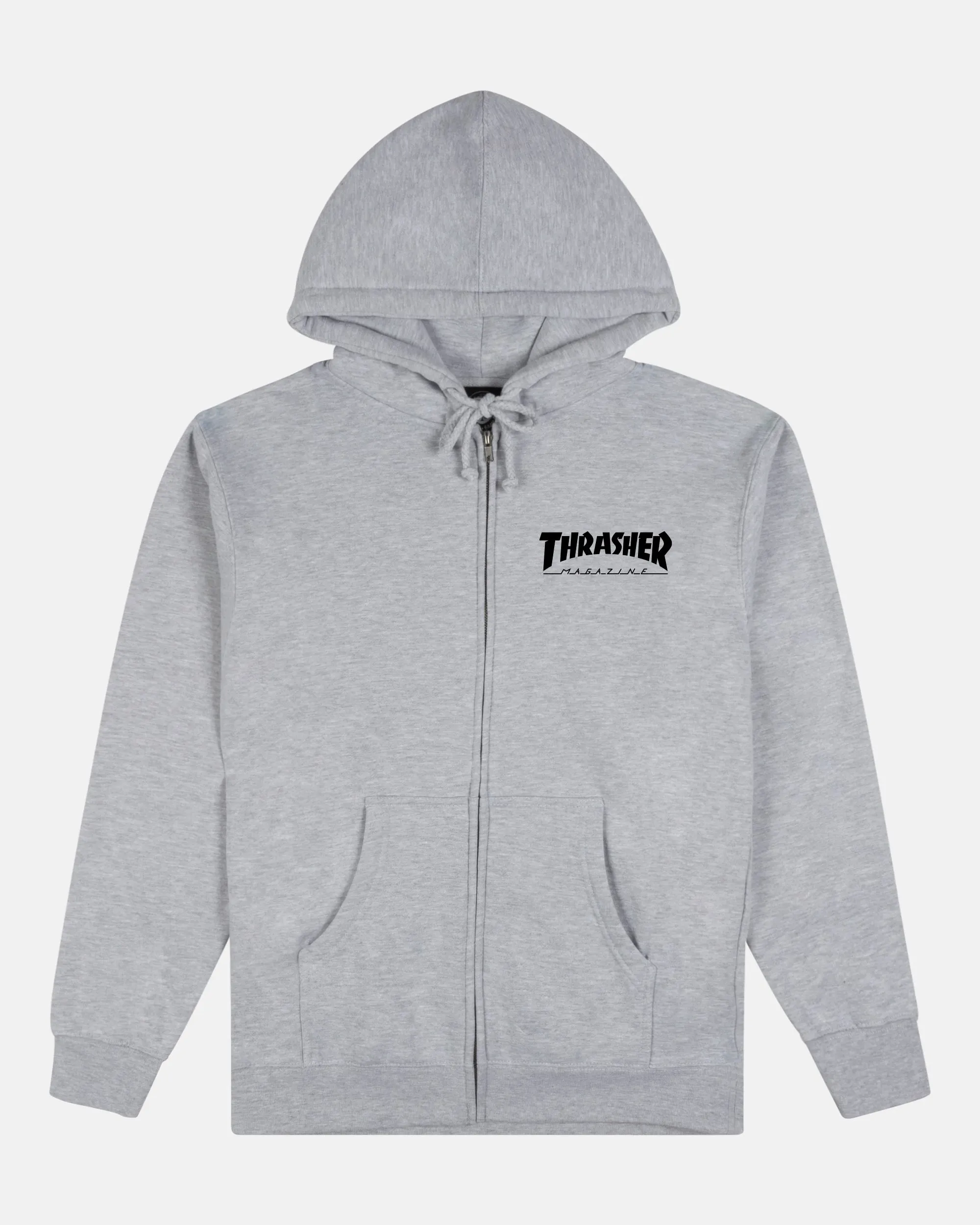 MAG LOGO - ZIP UP HOODIE - GREY sold by Thrasher
