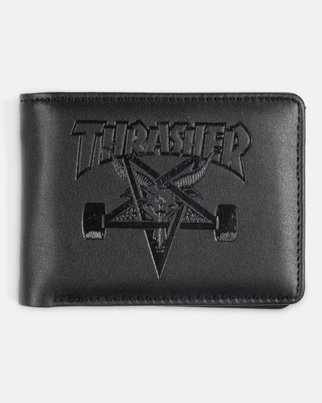 SKATEGOAT - LEATHER WALLET - BLACK sold by Thrasher