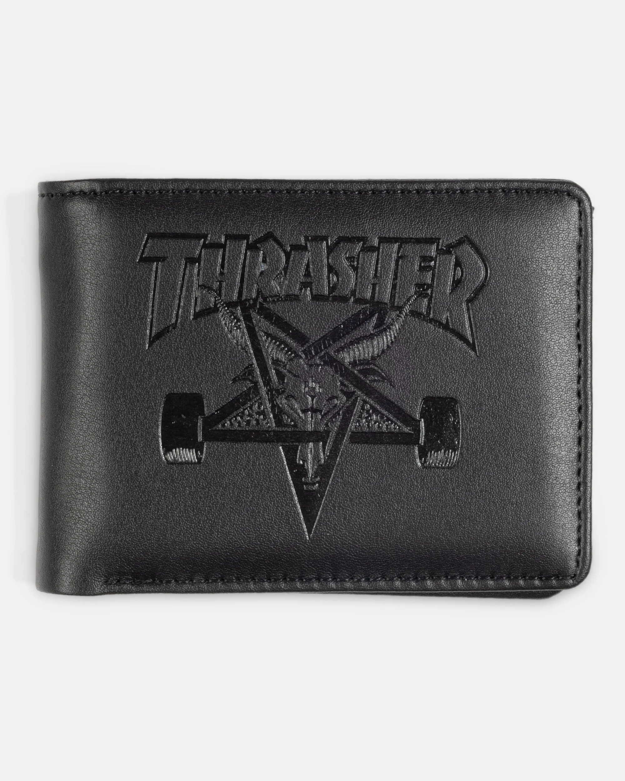 SKATEGOAT - LEATHER WALLET - BLACK sold by Thrasher