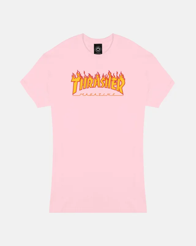 FLAME - WOMENS TSHIRT - PINK sold by Thrasher