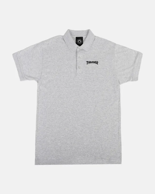 THRASHER - POLO - GREY made by Thrasher