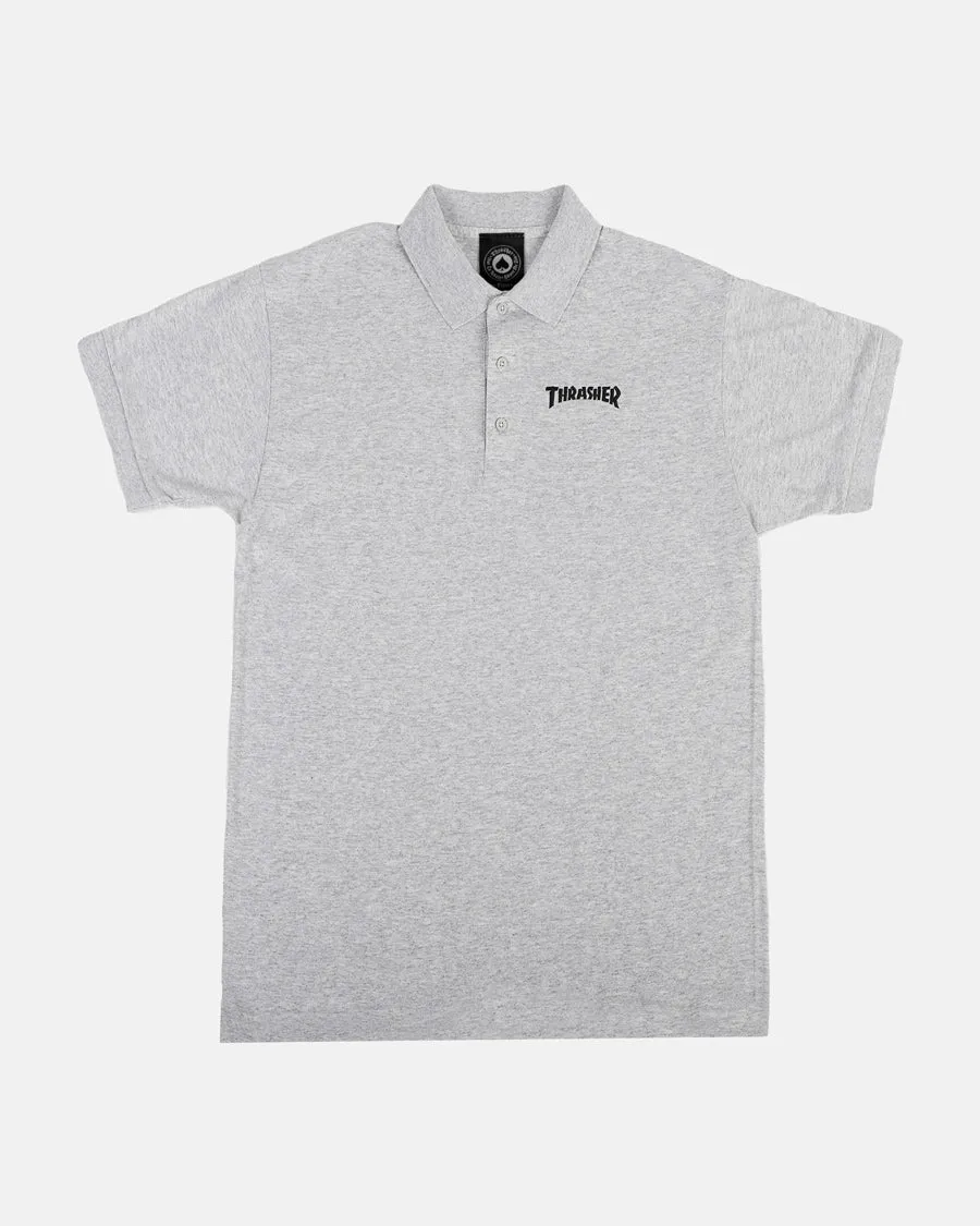 THRASHER - POLO - GREY sold by Thrasher