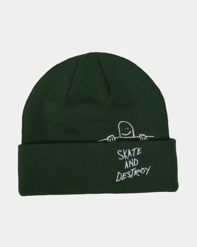 Gonz SAD Fold Beanie - Forest Green sold by Thrasher