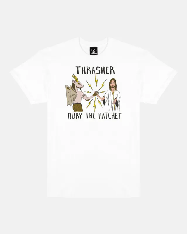 THRASHER X TOY MACHINE - B.T.H. - T-SHIRT - WHITE sold by Thrasher