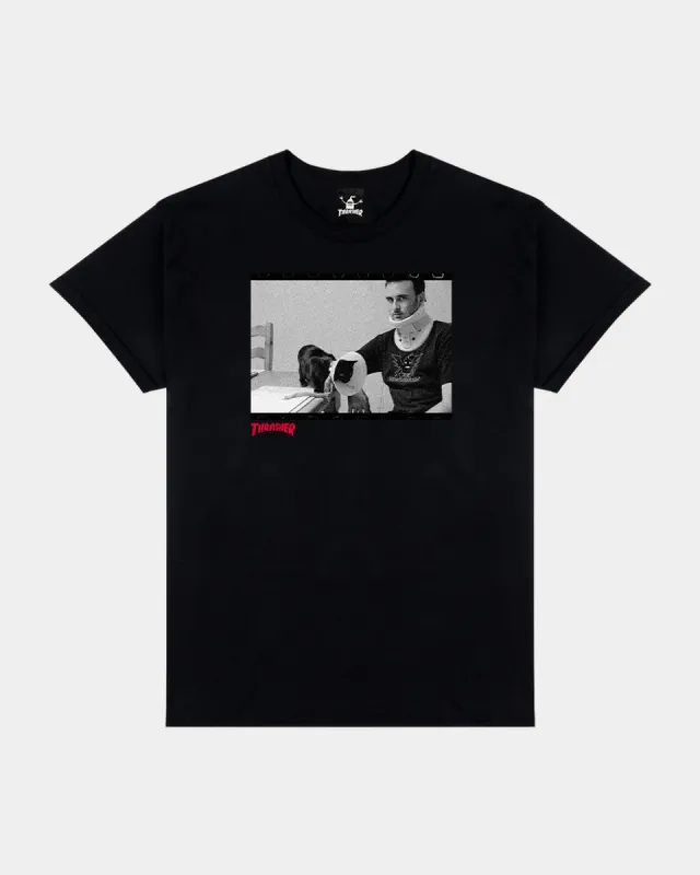THRASHER X TOY MACHINE - TEMPLETON BY BURNETT - T-SHIRT - BLACK sold by Thrasher