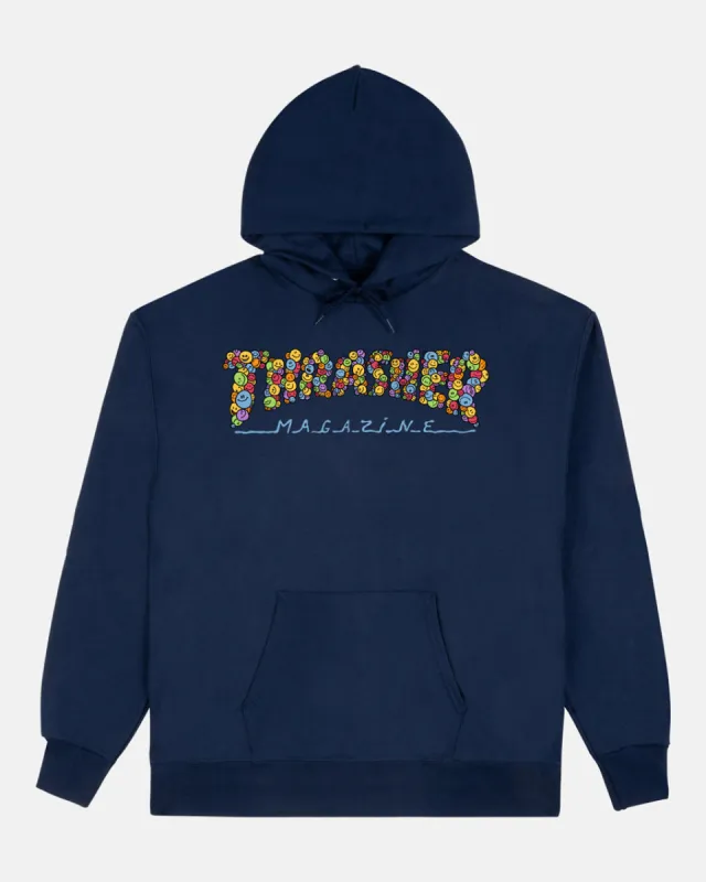 SMILE BY SPANKY - HOODIE - NAVY sold by Thrasher
