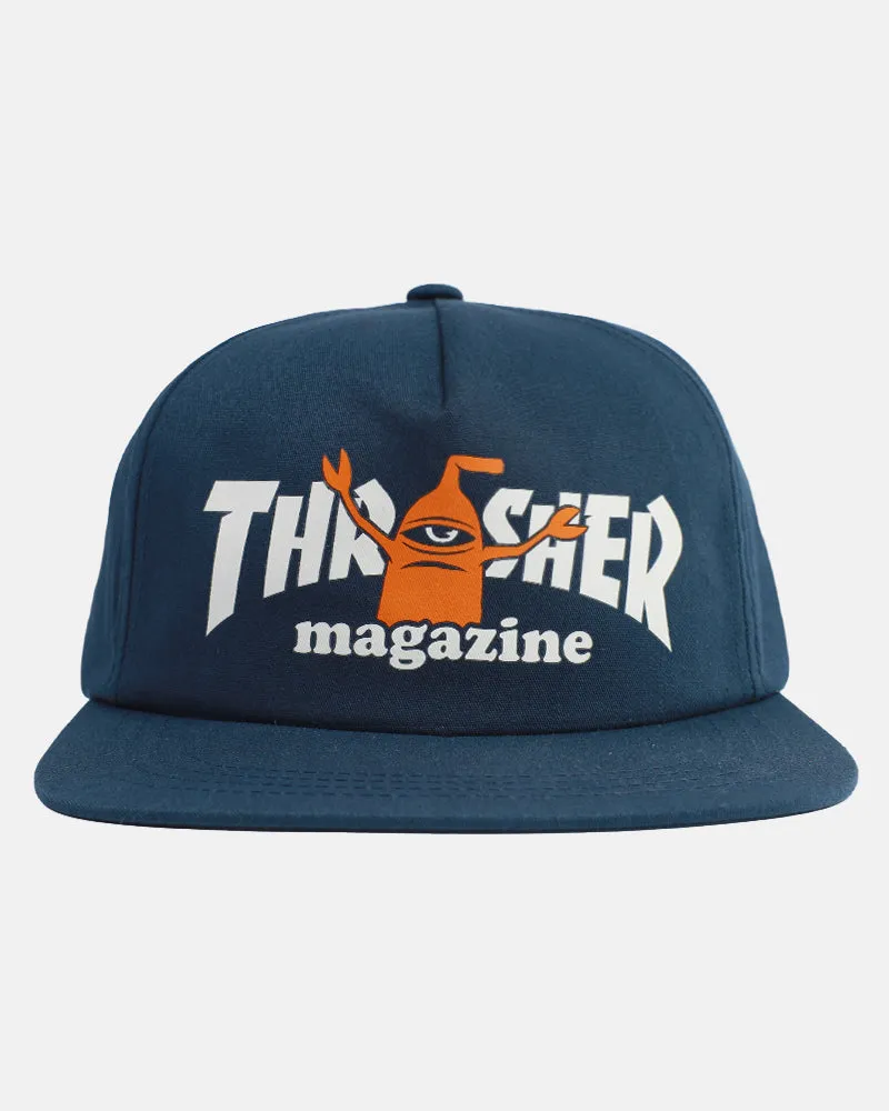 THRASHER X TOY MACHINE - SECT - SNAPBACK - NAVY sold by Thrasher