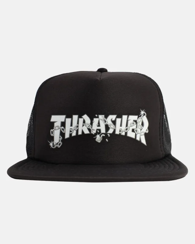 CHAINS BY DANIEL SHEPARD - TRUCKER - BLACK sold by Thrasher
