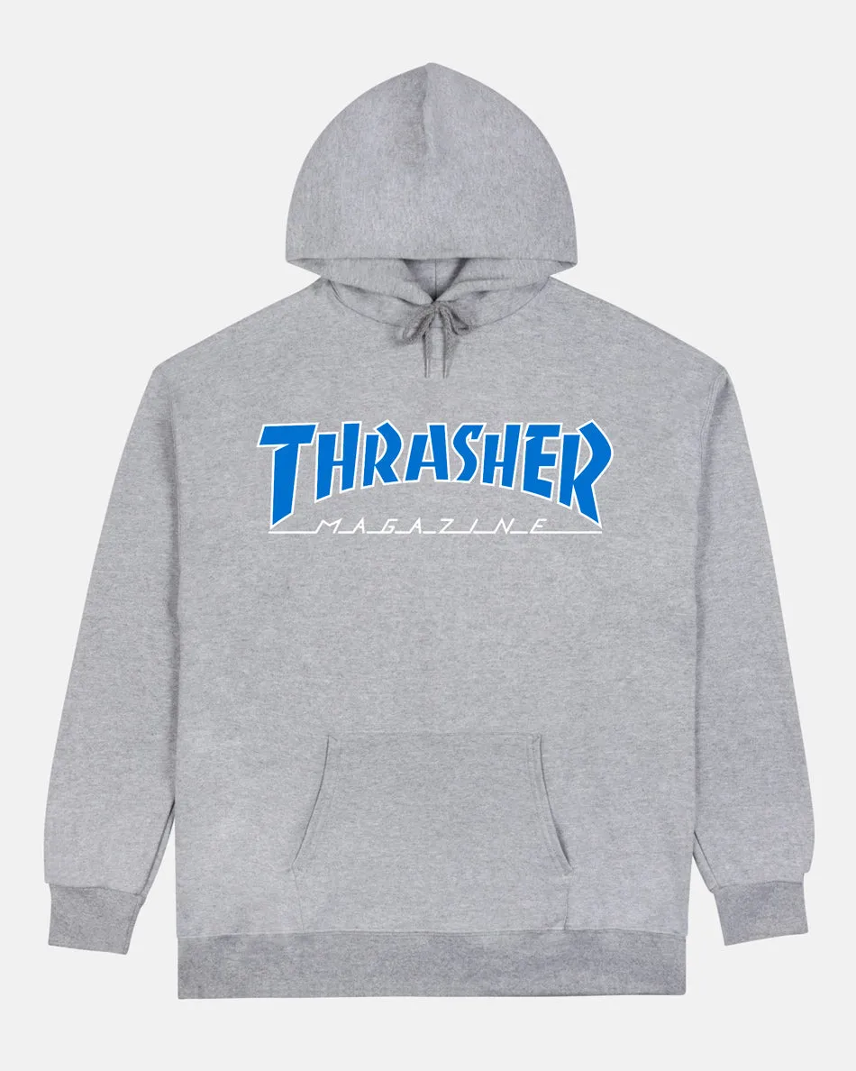 OUTLINED - HOODIE - GREY/BLUE sold by Thrasher
