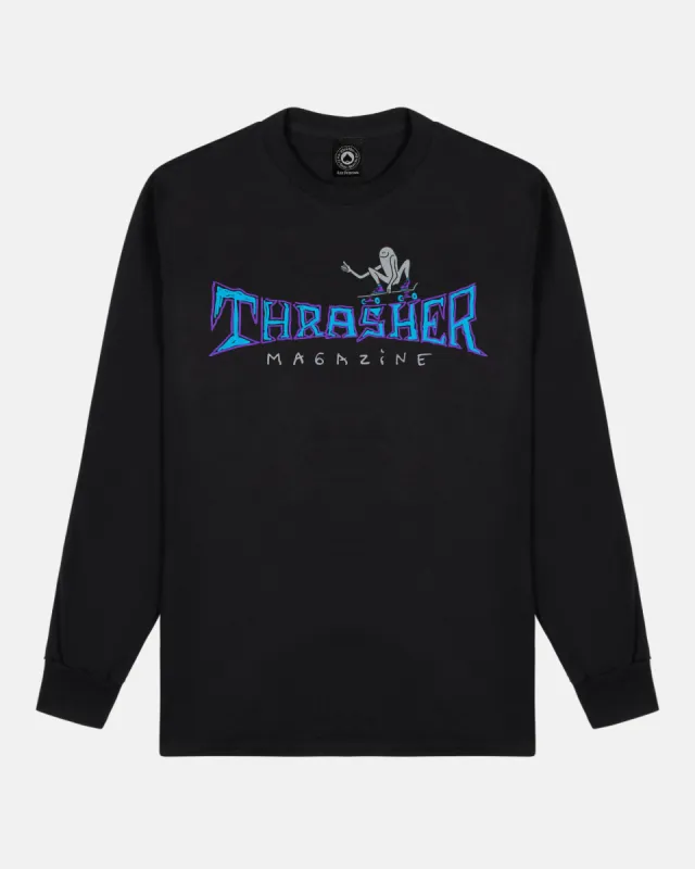 GONZ THUMBS UP - LONGSLEEVE - BLACK sold by Thrasher