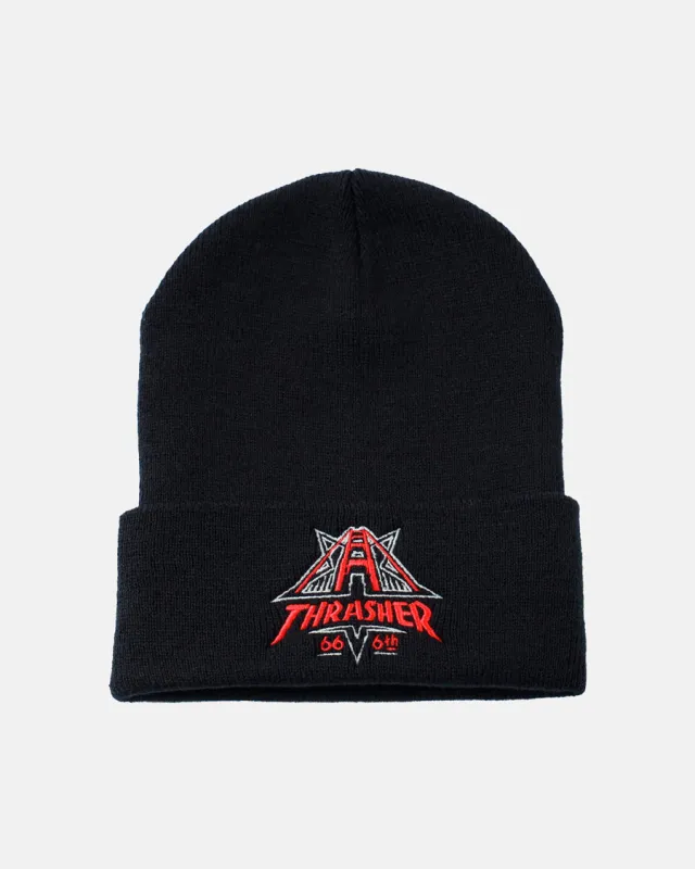 GOLDEN GATE - BEANIE - BLACK sold by Thrasher