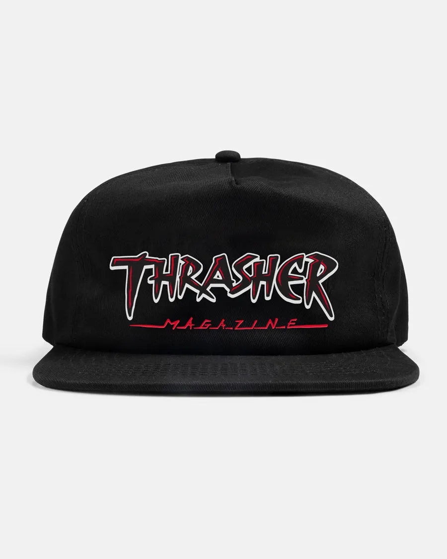 SLASH - SNAPBACK - BLACK sold by Thrasher