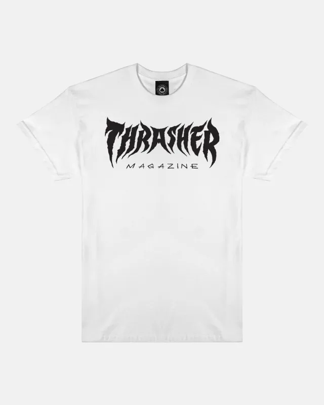 METAL - T-SHIRT- WHITE sold by Thrasher