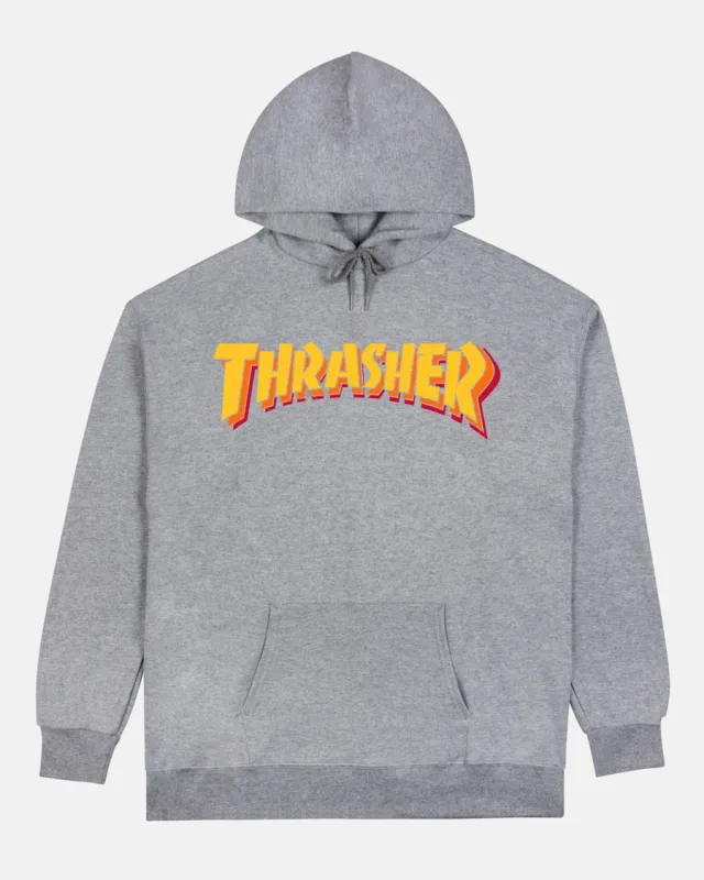 STACKED - HOODIE - SPORT GREY sold by Thrasher