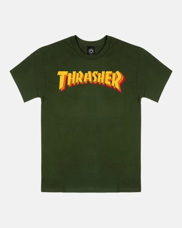STACKED - T-SHIRT - FOREST GREEN sold by Thrasher
