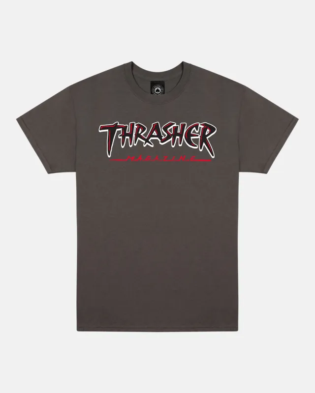 SLASH - T-SHIRT - CHARCOAL sold by Thrasher