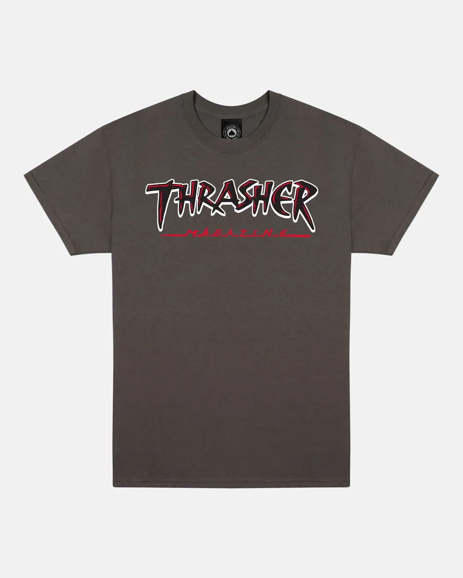 SLASH - T-SHIRT - CHARCOAL sold by Thrasher
