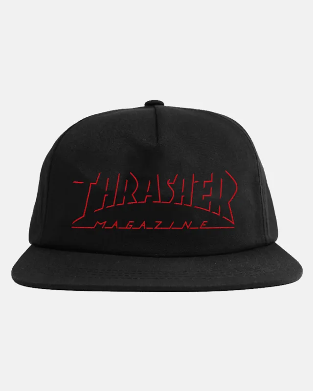 SHADOW MAG LOGO - SNAPBACK - BLACK sold by Thrasher
