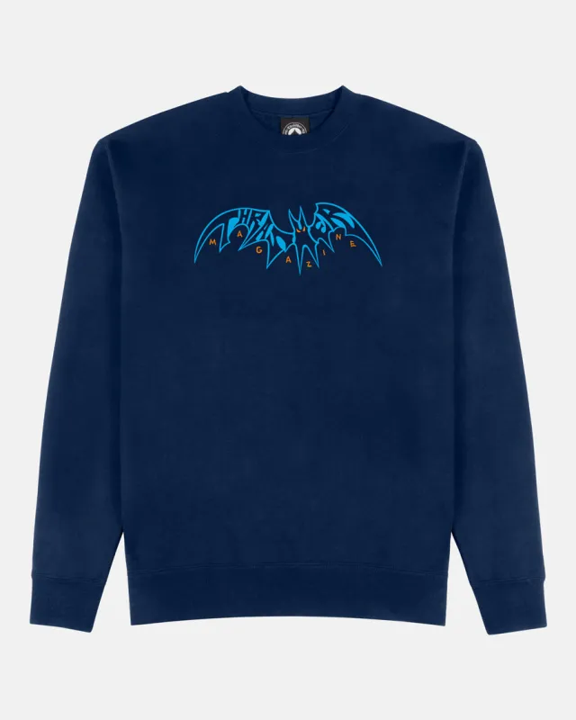 SKY RAT BY NECKFACE - CREWNECK - NAVY sold by Thrasher