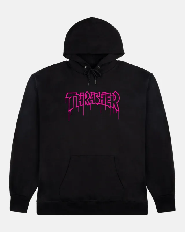 ONE-LINER - HOODIE - BLACK sold by Thrasher