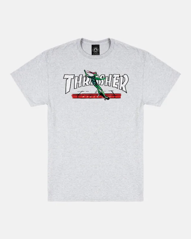 RED CURB BY LSD WORLDPEACE - T-SHIRT - ASH GREY sold by Thrasher