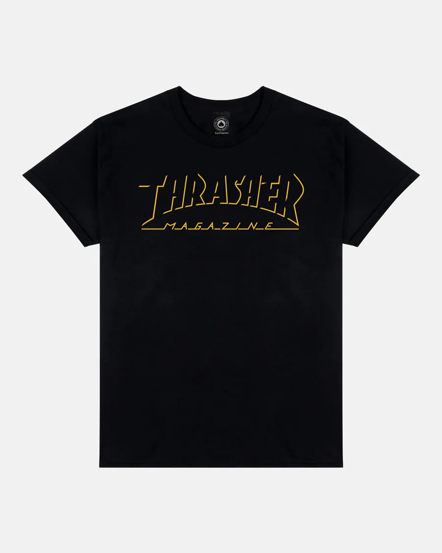 SHADOW MAG LOGO - T-SHIRT - BLACK sold by Thrasher