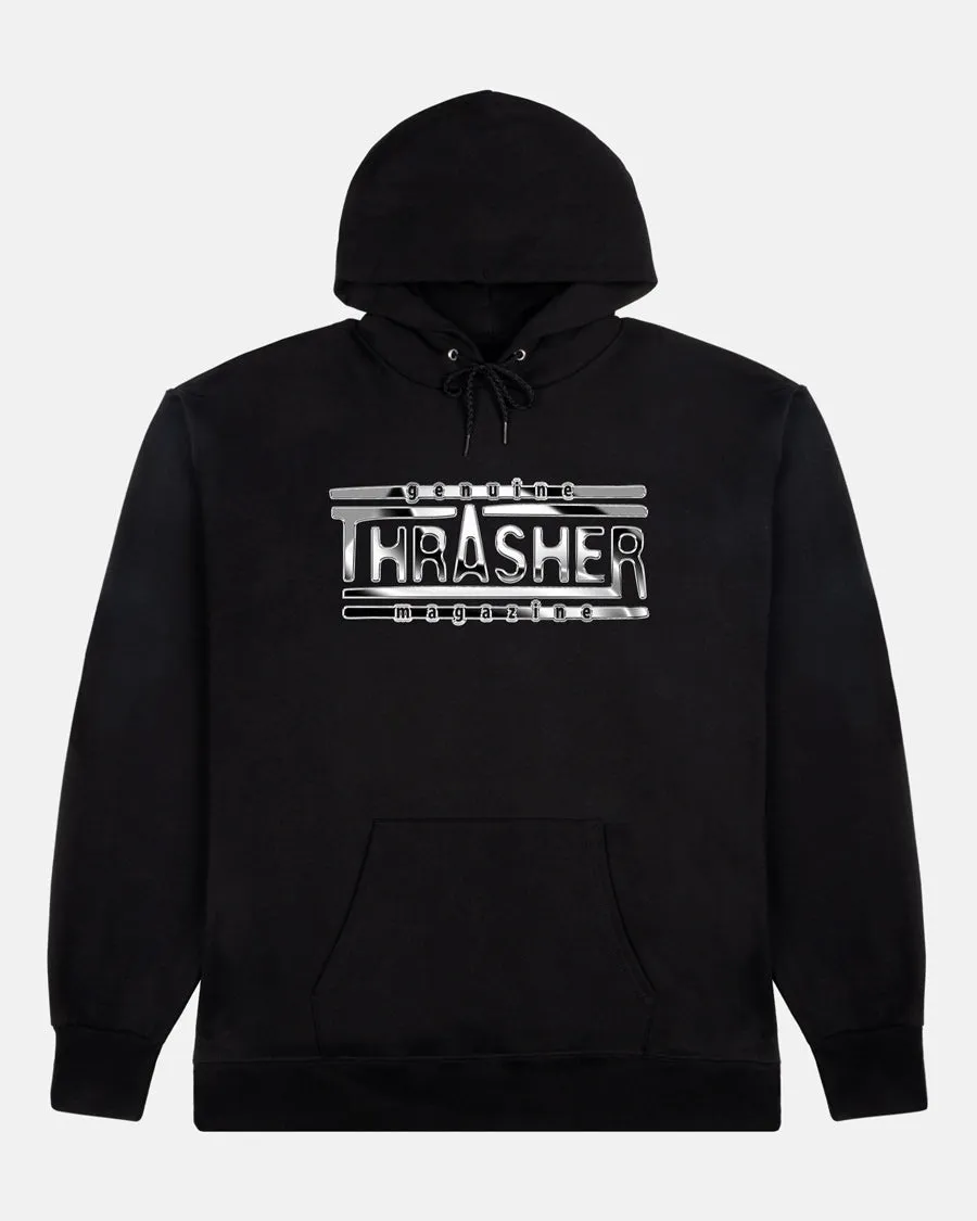 CHROME GENUINE - HOODIE - BLACK sold by Thrasher