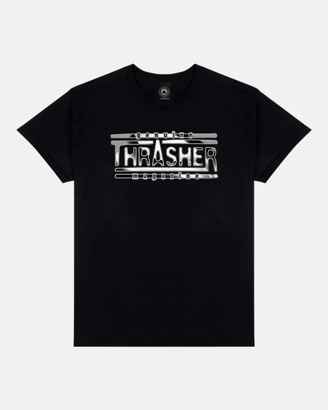 CHROME GENUINE - T-SHIRT - BLACK sold by Thrasher