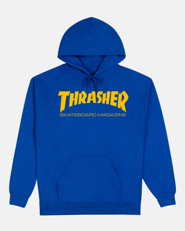 SKATE MAG HOODIE - ROYAL/GOLD sold by Thrasher