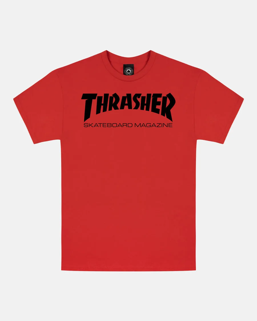 SKATE MAG T-SHIRT - RED/BLACK sold by Thrasher
