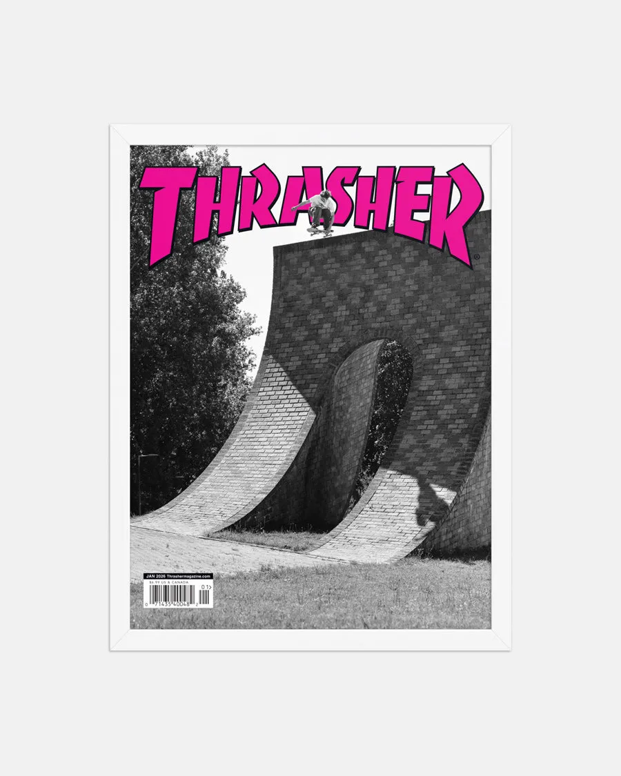 JANUARY 2026 COVER - FRAMED POSTER sold by Thrasher product image thumbnail 4