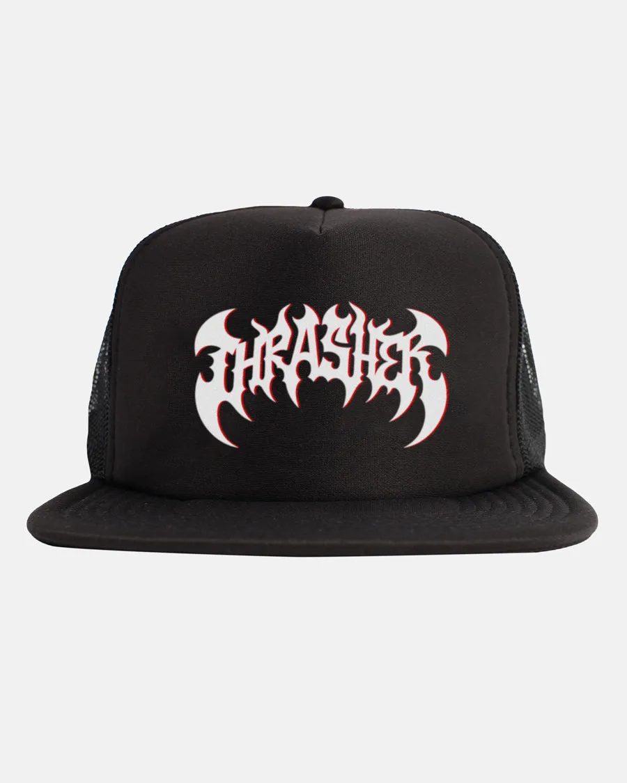HEAVY METAL - TRUCKER - BLACK/BLACK sold by Thrasher