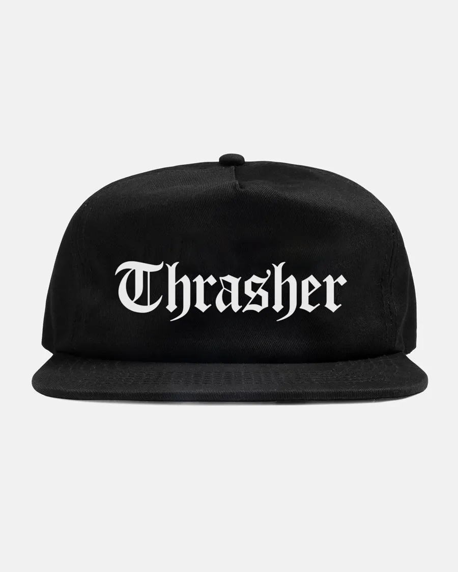THRASHER X SPITFIRE - THE END OATH - SNAPBACK - BLACK sold by Thrasher