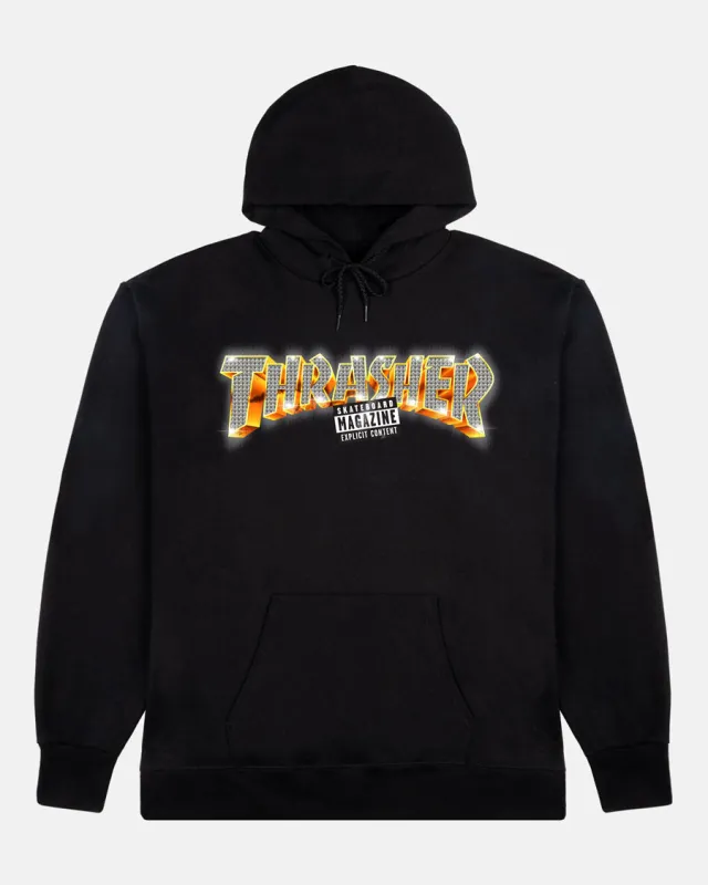 EXPLICIT - HOODIE - BLACK sold by Thrasher