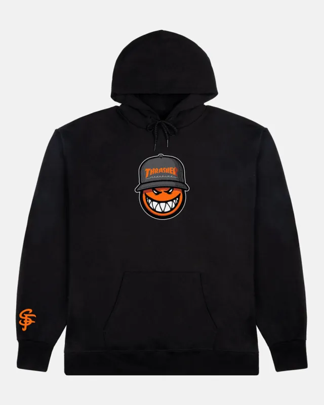 THRASHER X SPITFIRE - SF LOC - HOODIE - BLACK sold by Thrasher