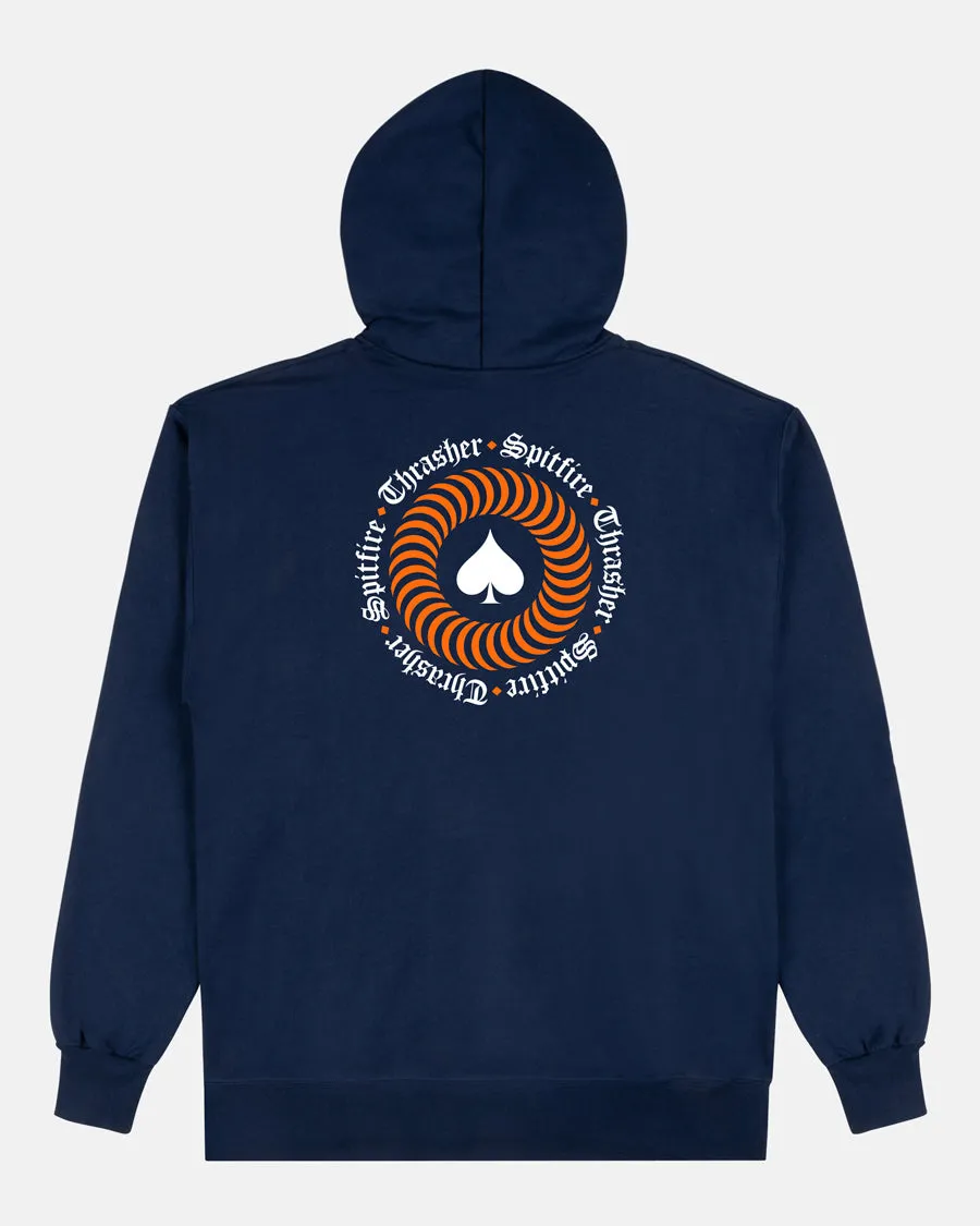THRASHER X SPITFIRE - THE END OATH - HOODIE - NAVY sold by Thrasher product image thumbnail 2