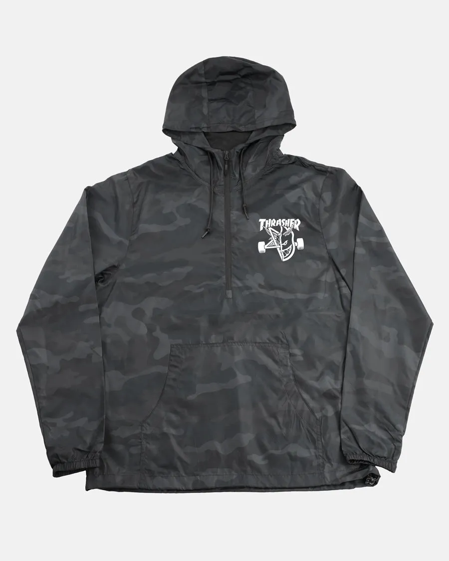 THRASHER X SPITFIRE - THRASH & BURN - ANORAK JACKET - BLACK CAMO sold by Thrasher
